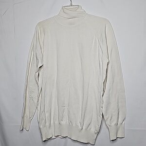 Alcott Black Label white turtle neck long sleeve sweater sz XXL